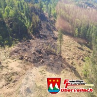 Waldbrand Außerfragant - Tag 2