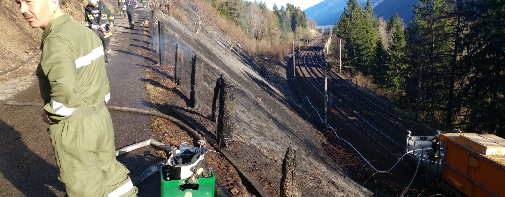 Bahnböschungsbrand Preisdorf