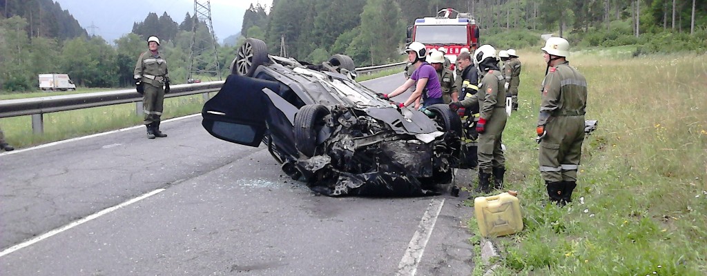 Schwerer Verkehrsunfall am Klausenkofel